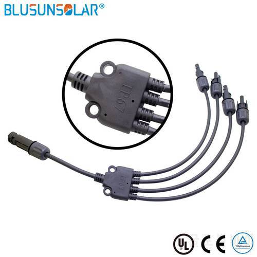 IP68 1500V Solar Cable Connector 2T 3T 4T Branch Connector 30A 50A Parallel Y Wire Assembly