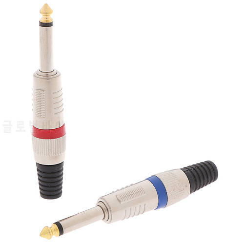 Hot Sale High Quality Mono Audio Plug Sophomore Core Jack Audio Connector 6.35 Mm Plug With Gold Plated 6.35