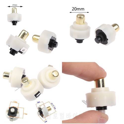 2Pcs 17mm/20mm LED Flashlight Push Button Switch ON/ OFF Electric Torch Tail Switch or 3pcs/lot C8 For T6 Q5 New