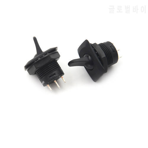 Wholesale 2Pcs Black Color SCI R13-402 ON-ON 3Pin 2Position Maintained Round Toggle Switch SPDT Panel Mount