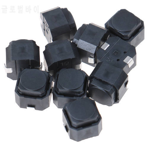 10Pcs Silent Tact Switch 6*6*5mm smd Silicone Button Switch Touch Switch height 5mm