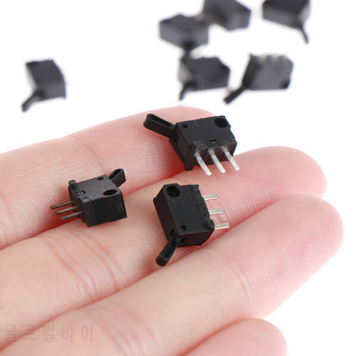 10pcs Micro Switches Miniature Small Limit Travel Switch with Hole Three Pins Normally Open Normally Closed N/O N/C