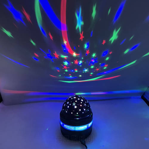 Rotating Led Stage Lights Mini RGB Projection Lamp Party Usb DJ Disco Ball Light Indoor Lamps Club Led Magic Effect Projector