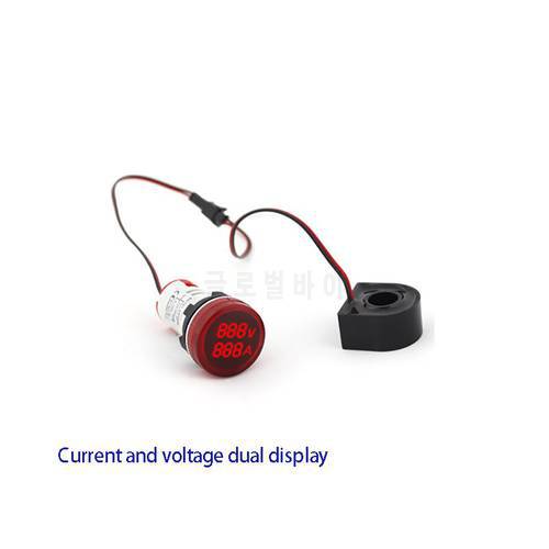 LED mini double digital display, voltage display current display power indicator light round square