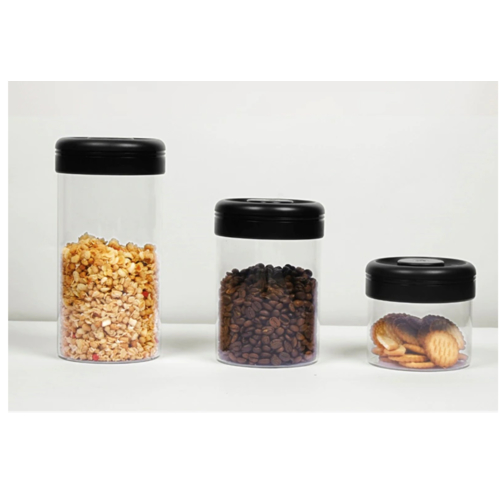 TIMEMORE Glass Container Vacuum Glass Sealed Jar Snacks Tea Coffee Beans Storage Jar Kitchen Storage Glass Jars and Lids