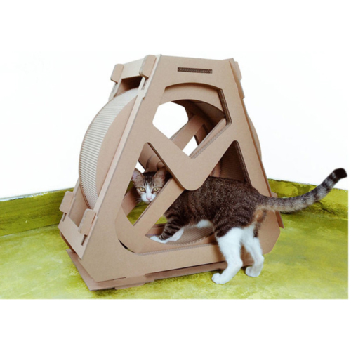 Original ferris wheel scratching post cat scratch tower creative cardboard cat scratcher climbing tree pet lose weight toy